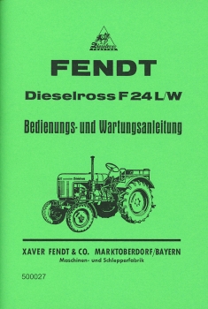 Betriebsanleitung Dieselross F 24 L / W ( 05.56 )